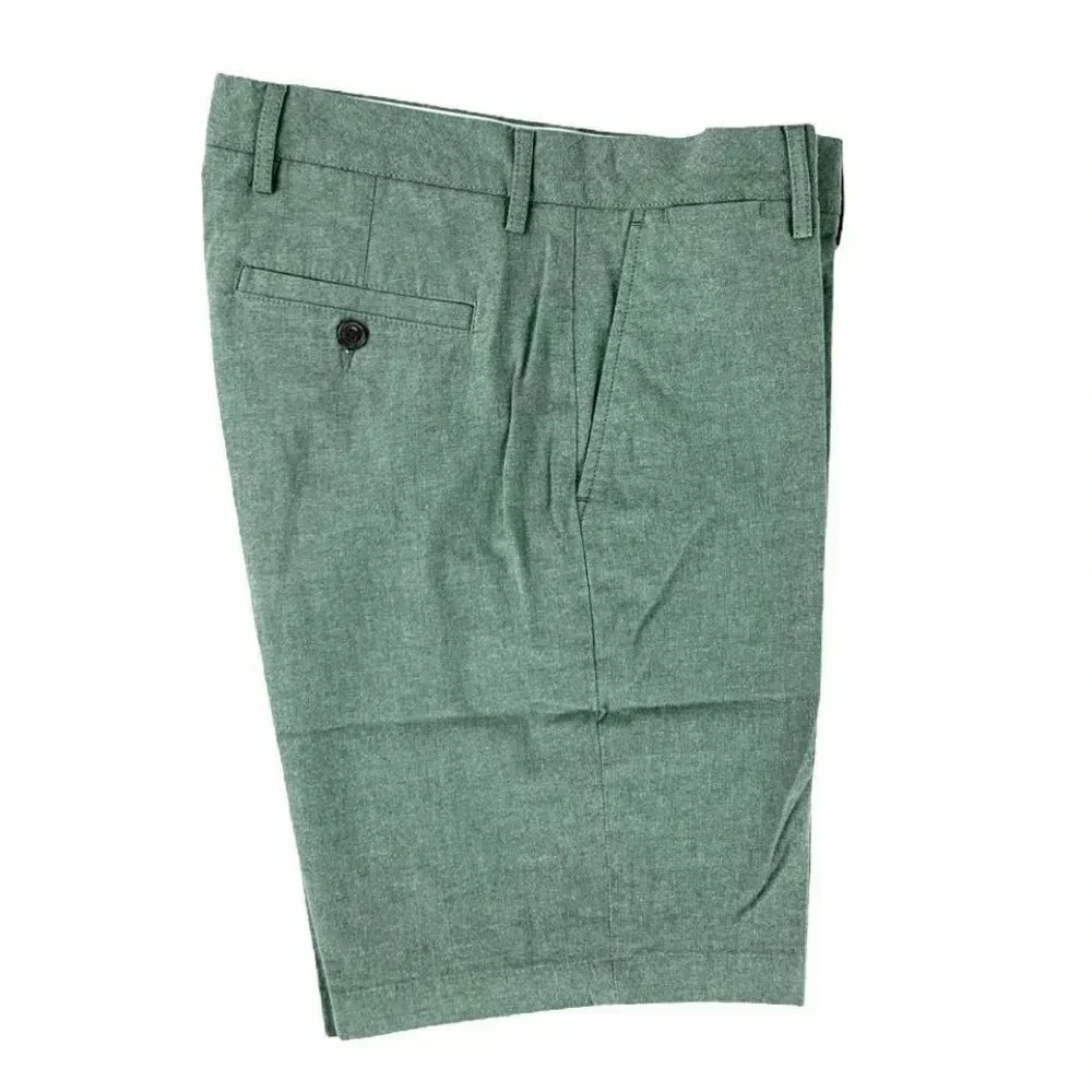 GoodthReads Olive Green Stretch Flat Front Size 30 Men's Short - Picture 5 of 12